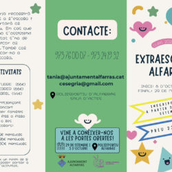 Extraescolars Alfarràs 1 Activitats Extraescolars Alfarràs 1