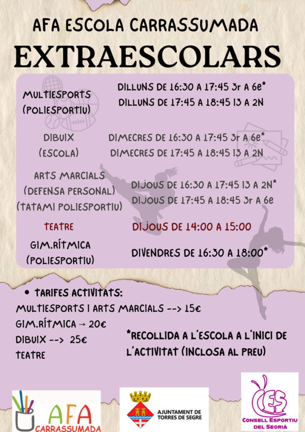 EXTRAESCOLARS - AFA ESCOLA CARRASSUMADA