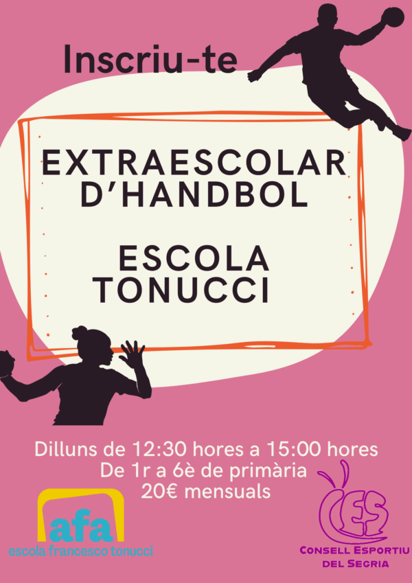 Extraescolars d'Handbol Escola Tonnuci