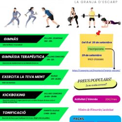 Activitats Esportives Activitats Esportives La Granja d'Escarp