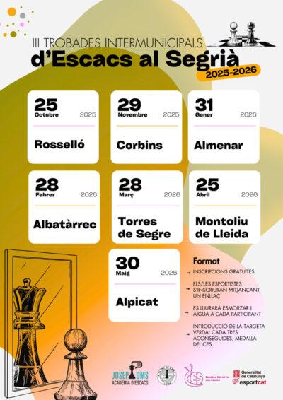 III Trobades Intermunicipals d'Escacs al Segrià - Albatàrrec