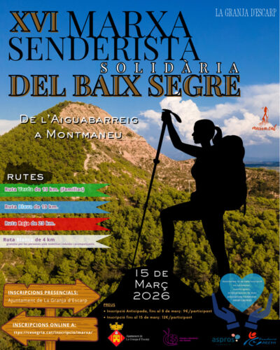 XVI Marxa Senderista Solidària del Baix Segre