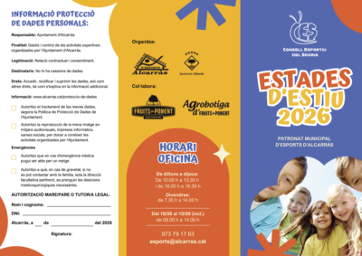 Alcarràs ALCARRÀS - Estades d'estiu 2026