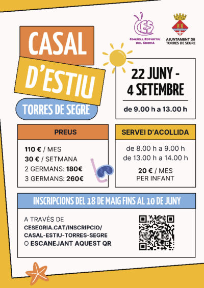Torres de Segre - Casal d'Estiu d'Infants