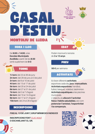 Montoliu de Lleida - Casal Estiu 2026