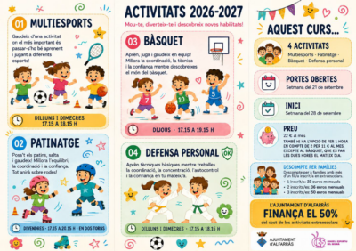 Extraescolars Alfarràs - Curs 2026-27